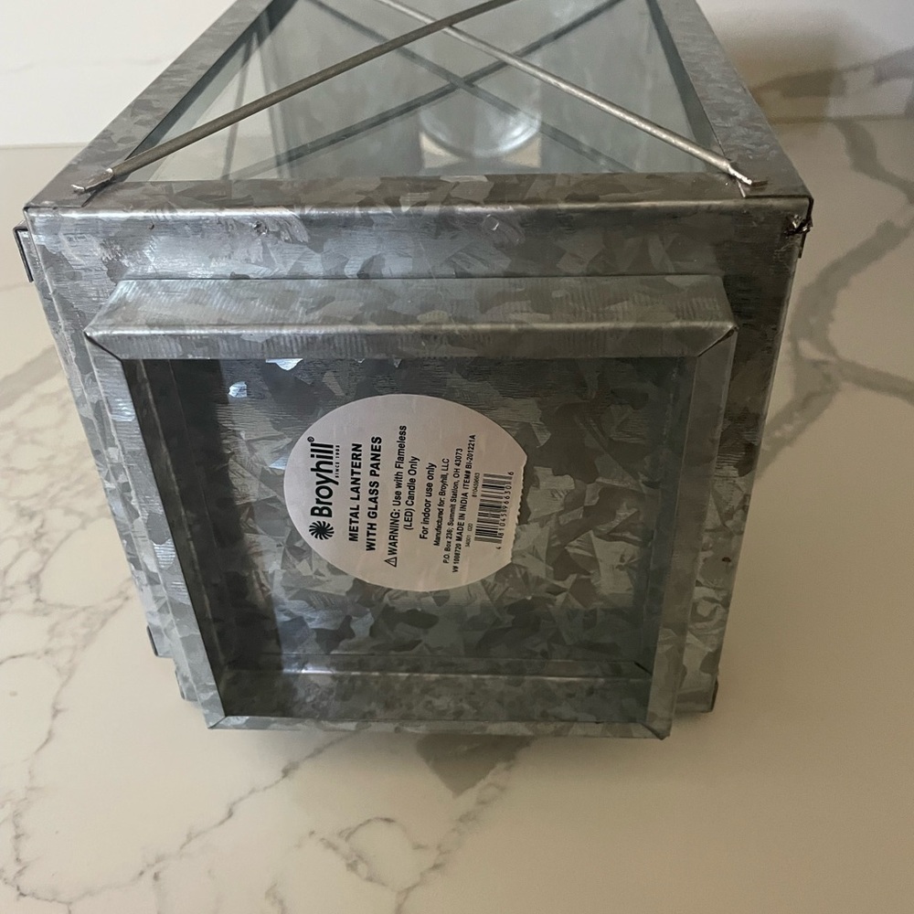 Farmhouse Metallic Lantern Home Accent - Picture 9 of 9